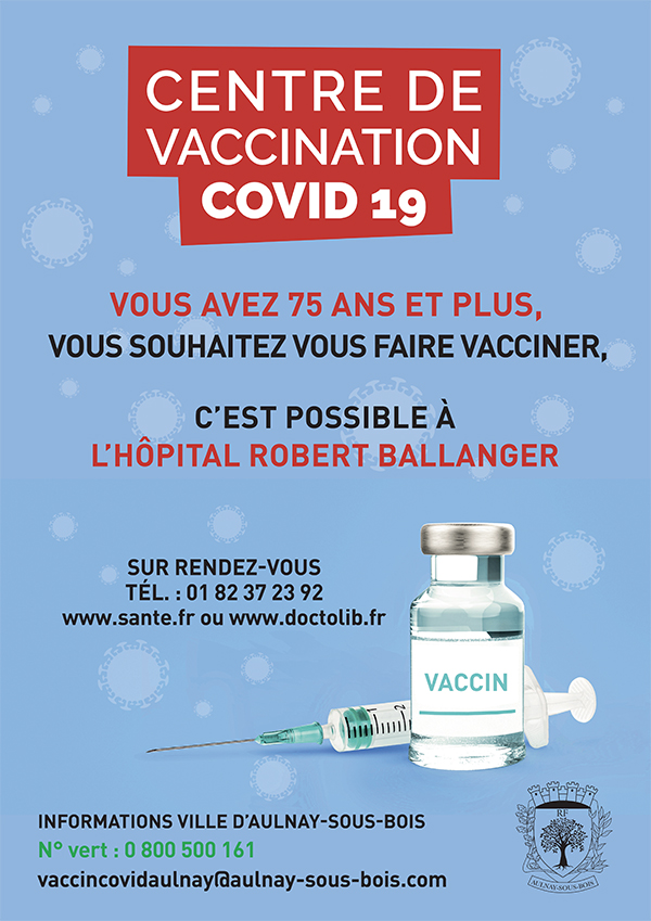 Centre de vaccination COVID-19 - Aulnay-sous-bois.fr