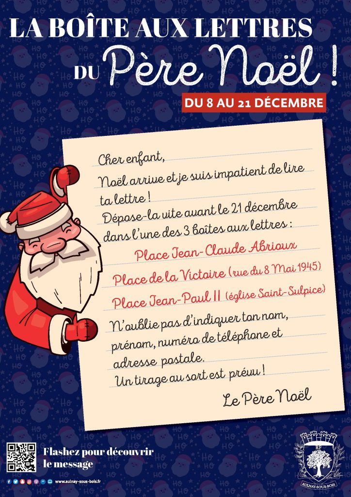 Ma plus belle lettre au père Noël Aulnaysousbois.fr