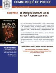 Le salon du chocolat est de retour à Aulnay-sous-Bois