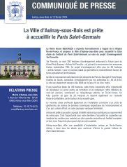 La Ville d'Aulnay-sous-Bois est prête à accueillir le Paris Saint-Germain