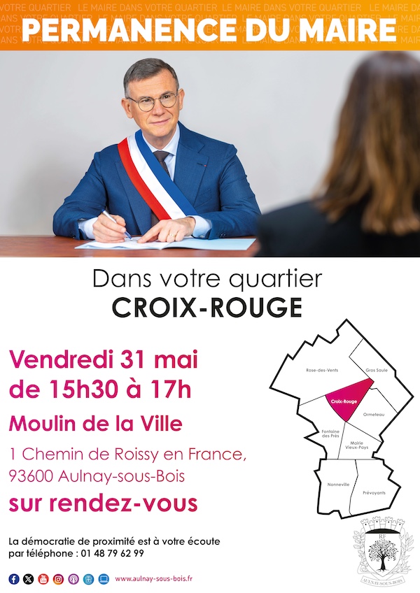 Permanence du Maire - Croix-Rouge