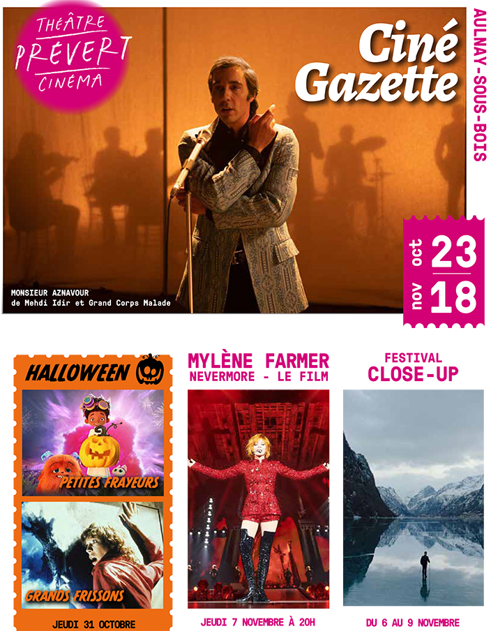 Ciné Gazette du 23 octobre au 18 novembre 2024